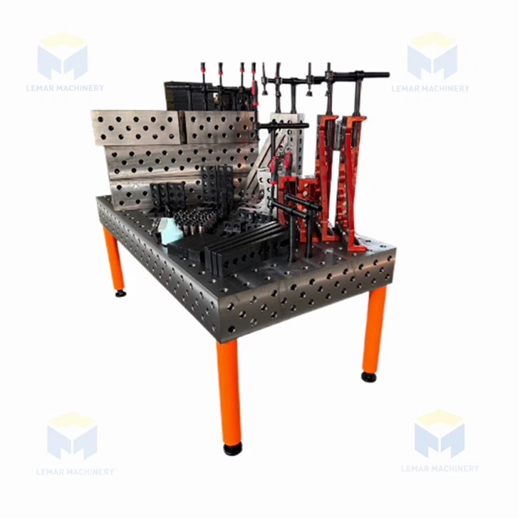 Flexible welding table